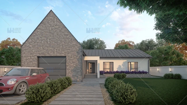 Proiect casa cu mansarda (180 mp) - Berna Proiect casa cu mansarda (180 mp) - Berna